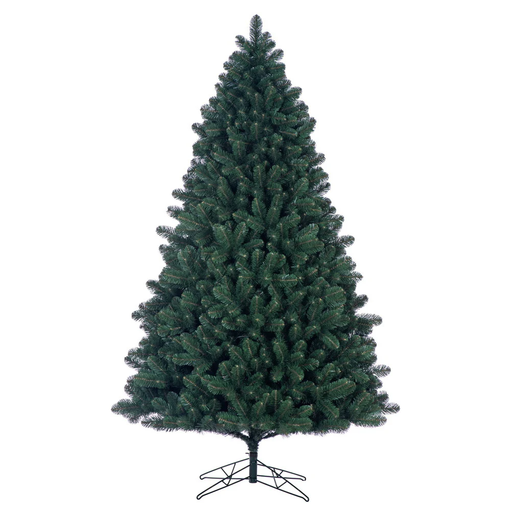 14'Hx77"W Medium Oregon Fir Artificial Christmas Tree, Unlit -Green