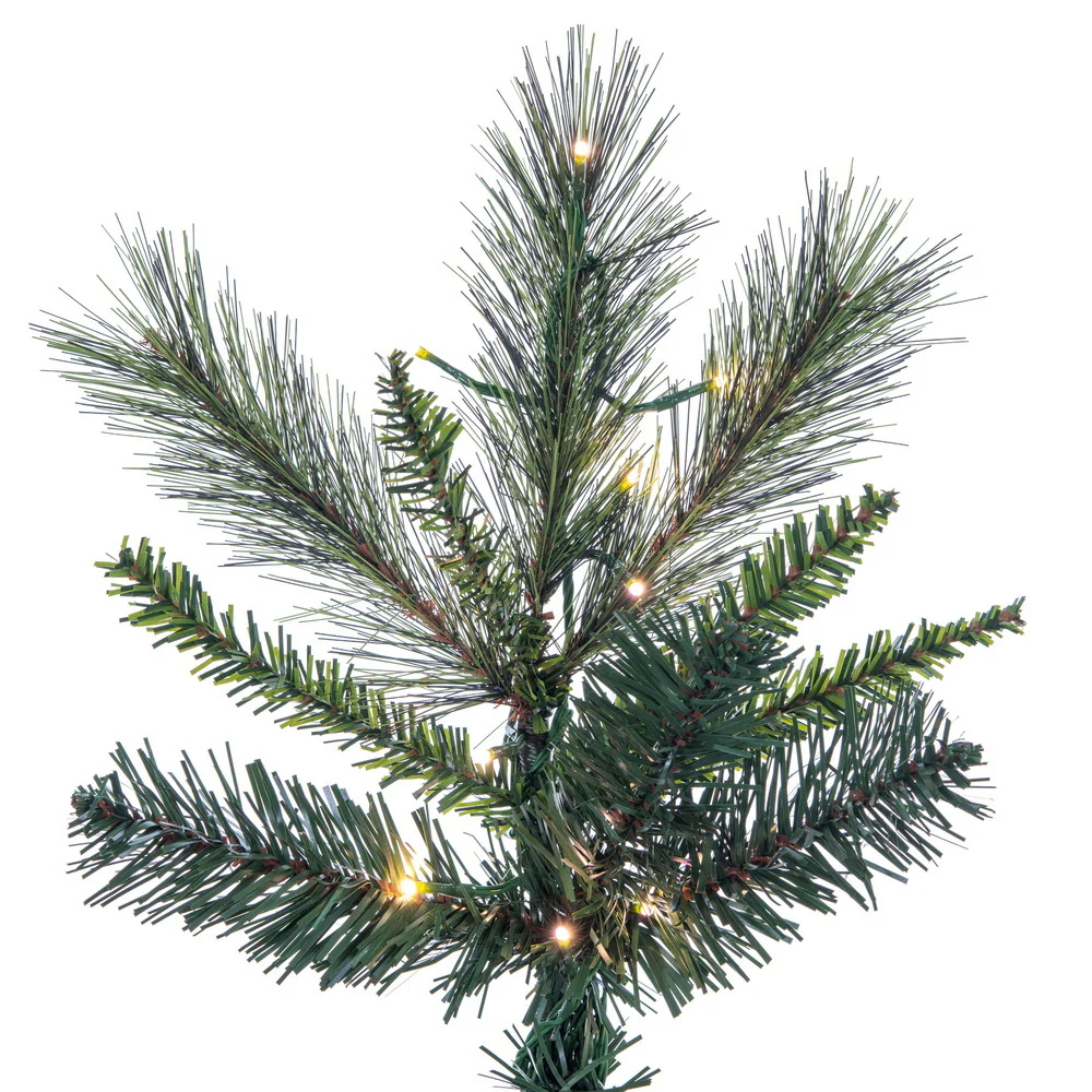 14'Hx87"W PE Brighton Pine Artificial Christmas Tree, LED Pre-Lit (Multi-Mode) -Green - Image 4