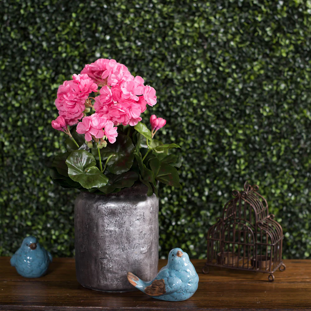 15.25" Silk Geranium Flower Bush -Beauty (Pack of 6) - Image 3