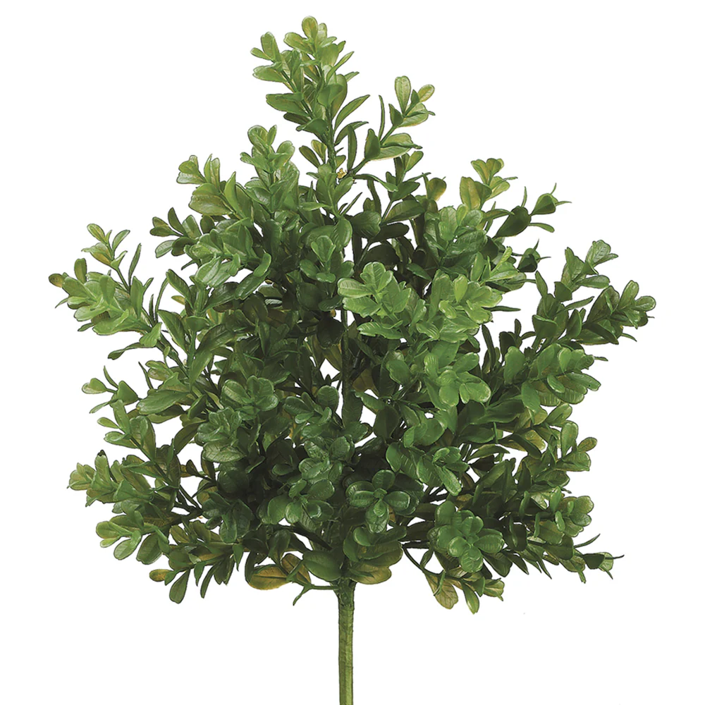 15" Boxwood Artificial Plant -Green (Pack of 8)