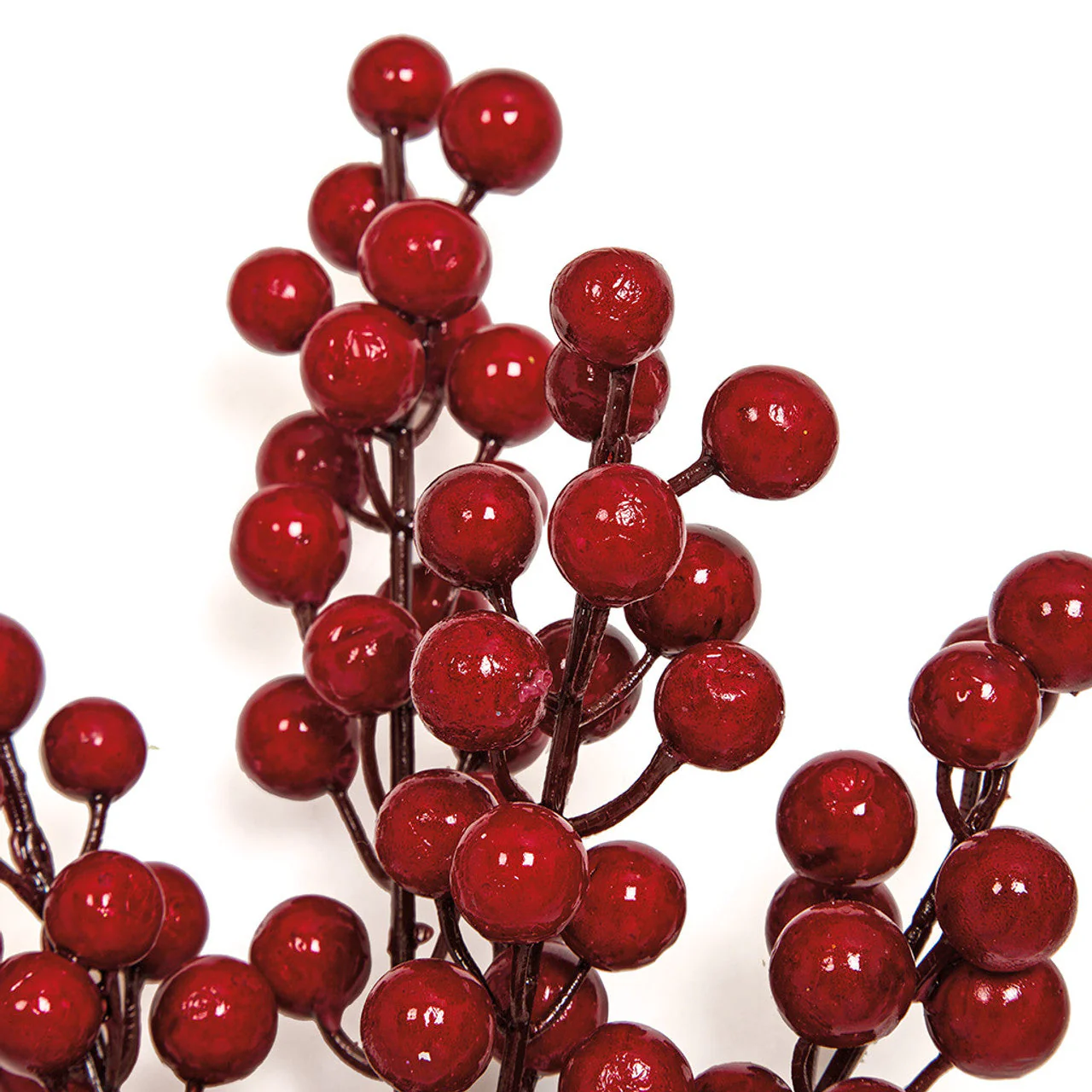 15" Foam Red Gooseberry Artificial Stem -Red (Pack of 24) - Image 2
