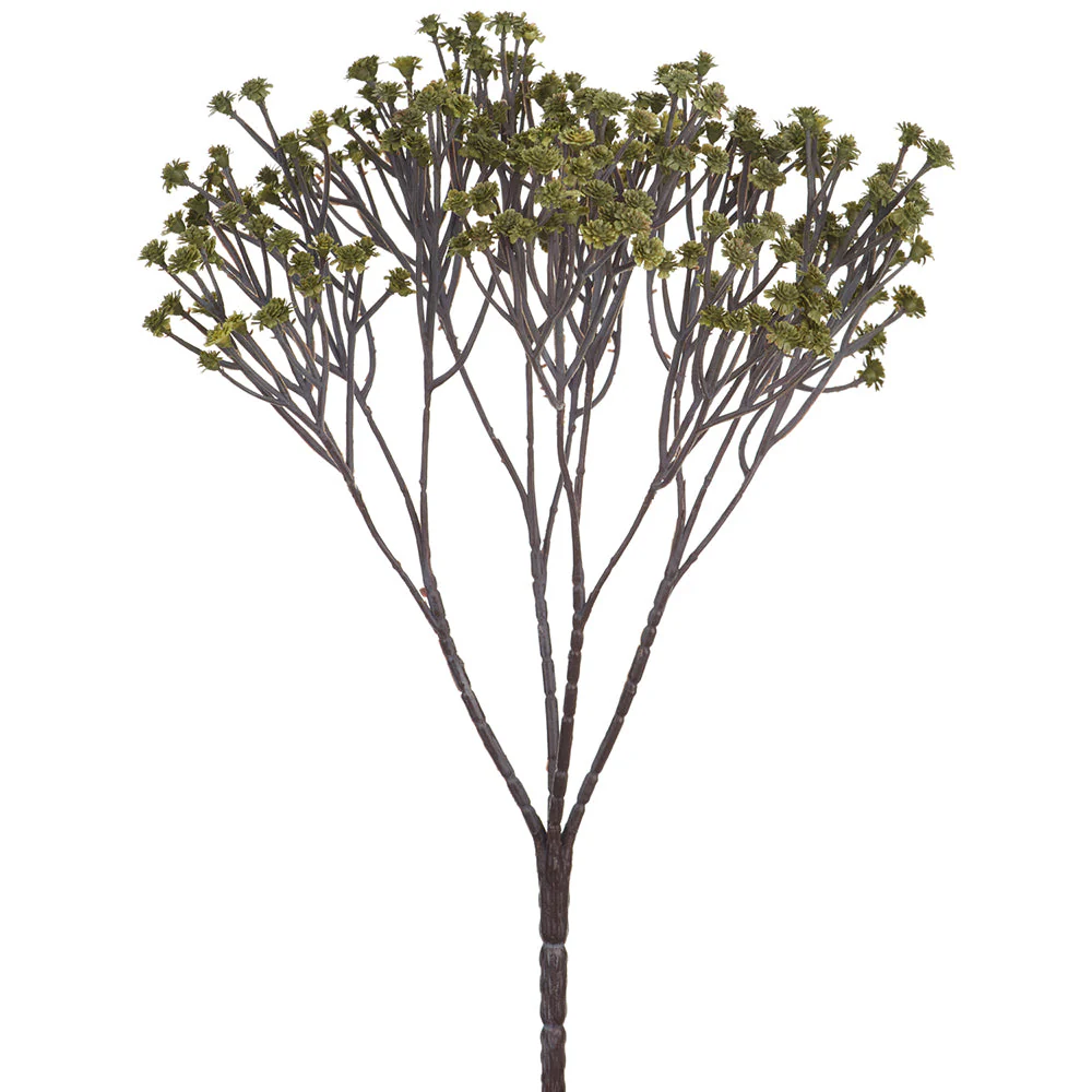 15" Gypsophila Baby's Breath Artificial Flower Bush -Green (Pack of 12)