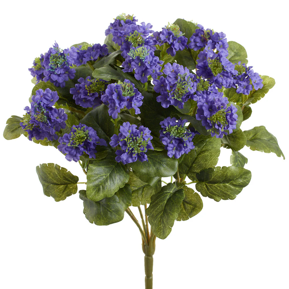 15" Lantana Silk Flower Bush -Purple (Pack of 12)