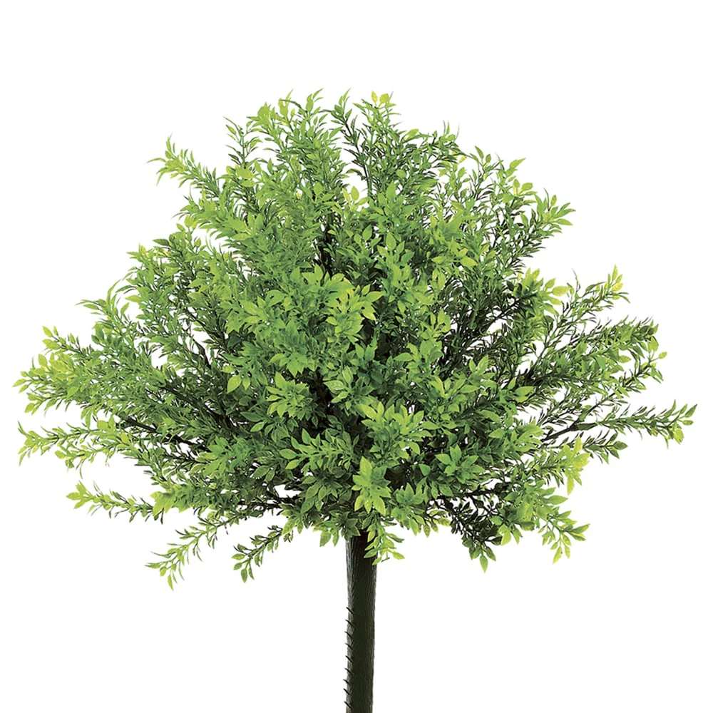 15" Tea Leaf Artificial Plant -Green (Pack of 12)