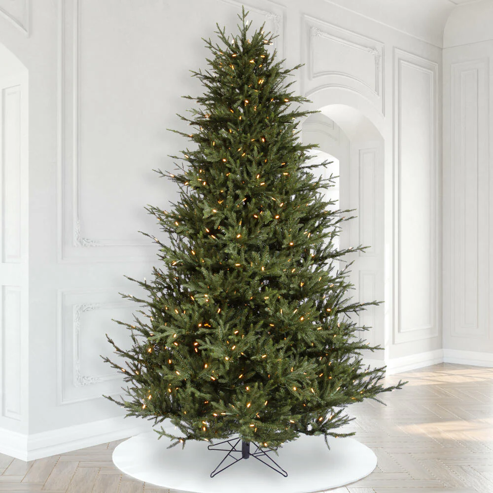 15'Hx110"W PE Itasca Fraser Artificial Christmas Tree, Micro LED Pre-Lit (Multi-Mode) -Green - Image 4