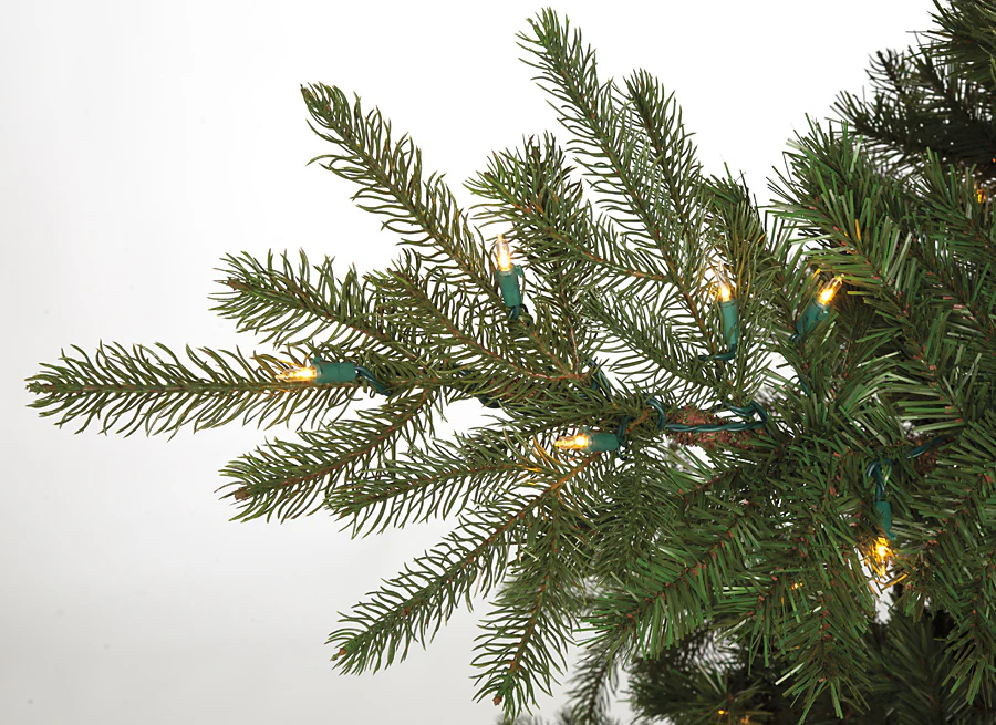 15'Hx92"W PE Elizabeth Pine Artificial Christmas Tree, LED Pre-Lit -Green - Image 2