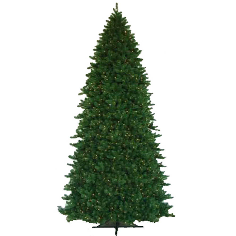 15'Hx95"W Grand Teton Pine Artificial Christmas Tree, Unlit -Green