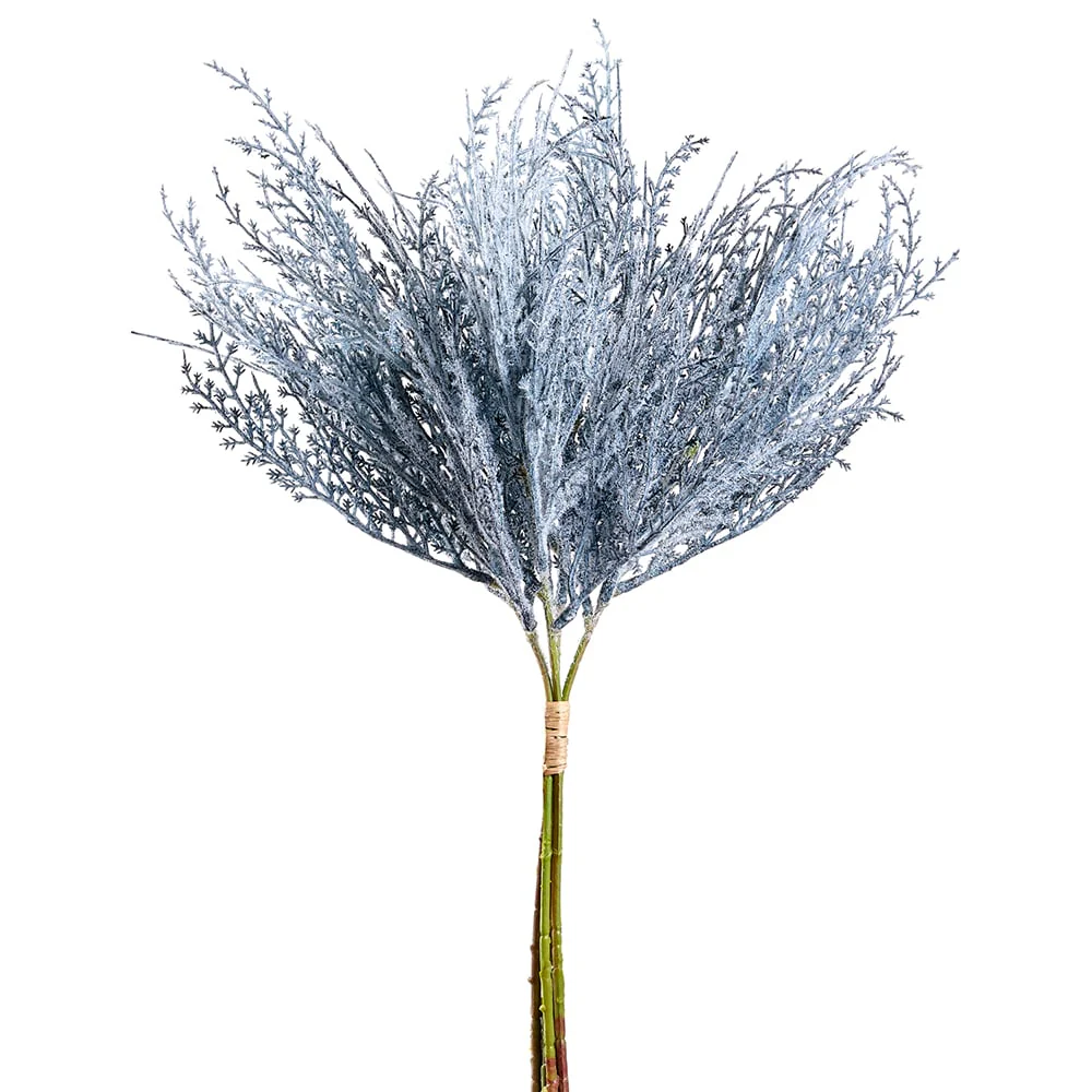 16.5" Artificial Reed Grass Stem Bundle -Blue (Pack of 24)