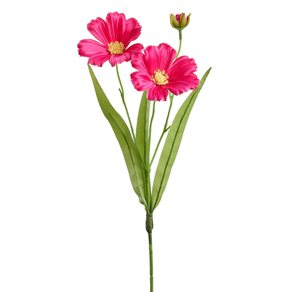 16.5" Cosmos Silk Flower Stem -Fuchsia (Pack of 12)
