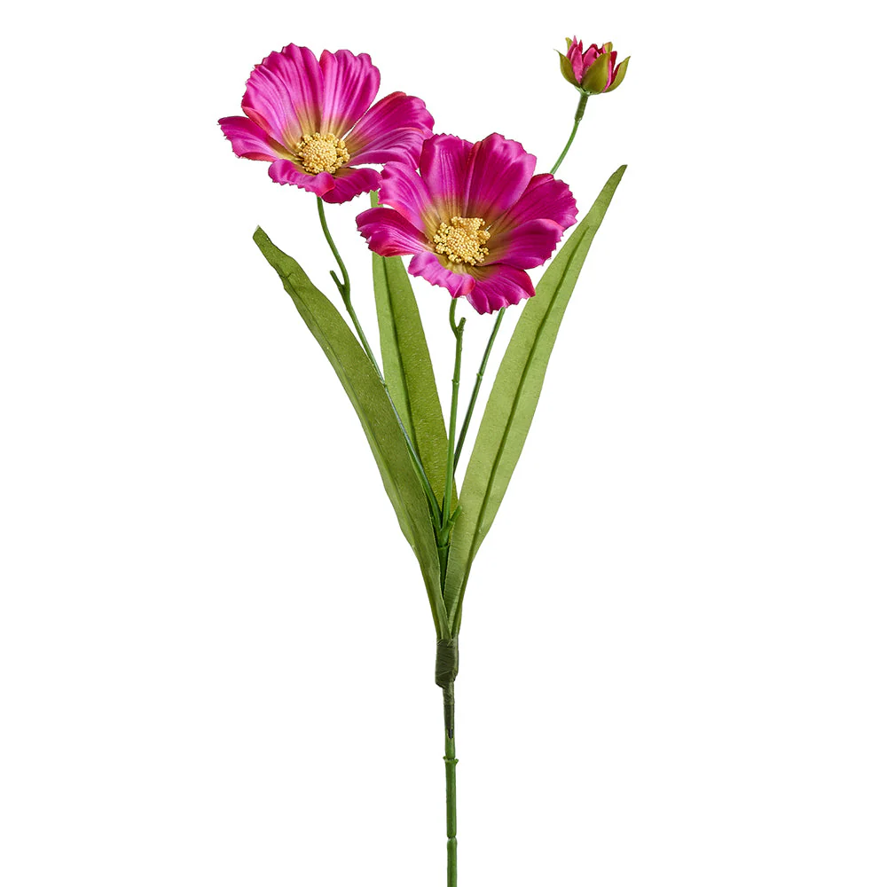 16.5" Cosmos Silk Flower Stem -Purple (Pack of 12)