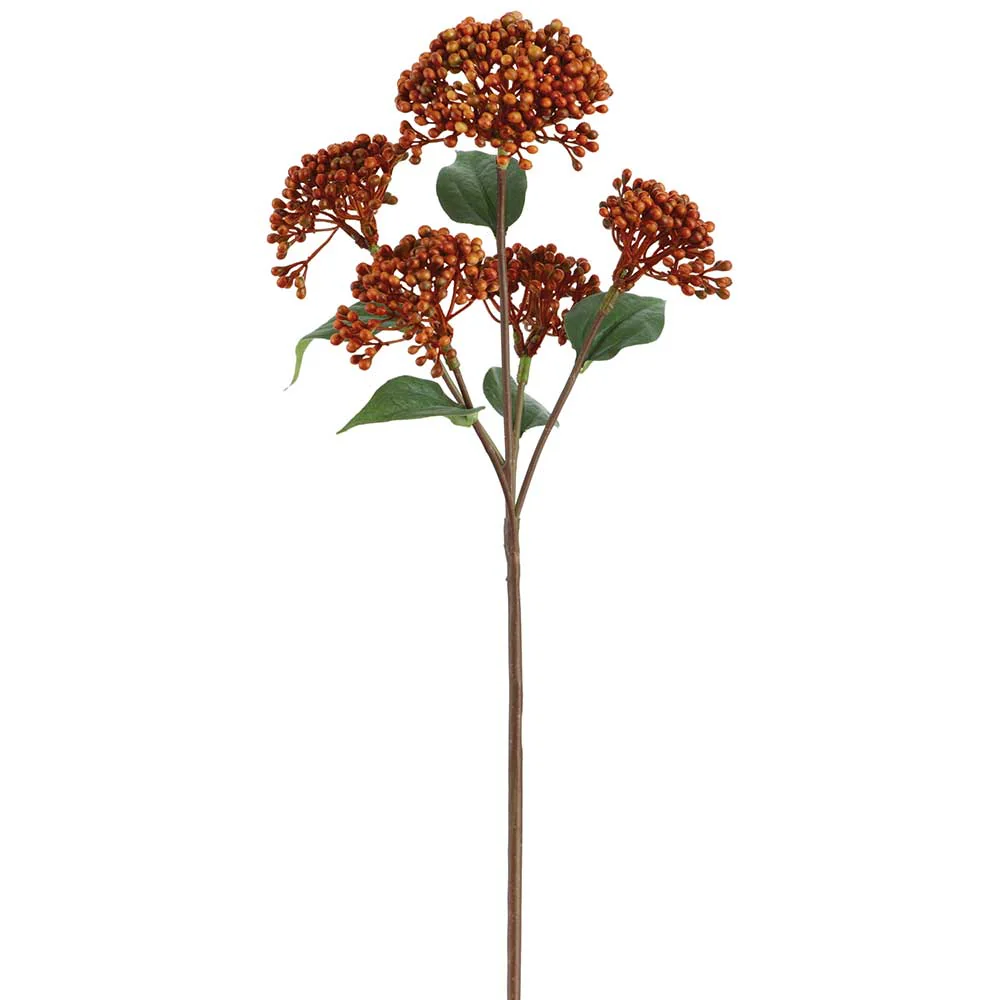 16.5" Sedum Artificial Flower Stem -Cinnamon (Pack of 12)