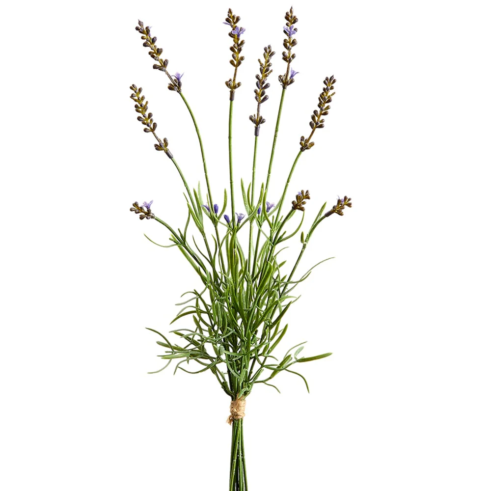 16" Faux Lavender Stem Bundle -Lavender (Pack of 12)
