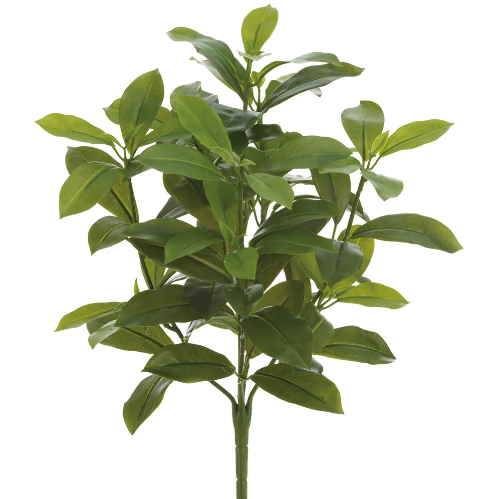 16" Ficus Leaf Silk Plant -Green (Pack of 12)