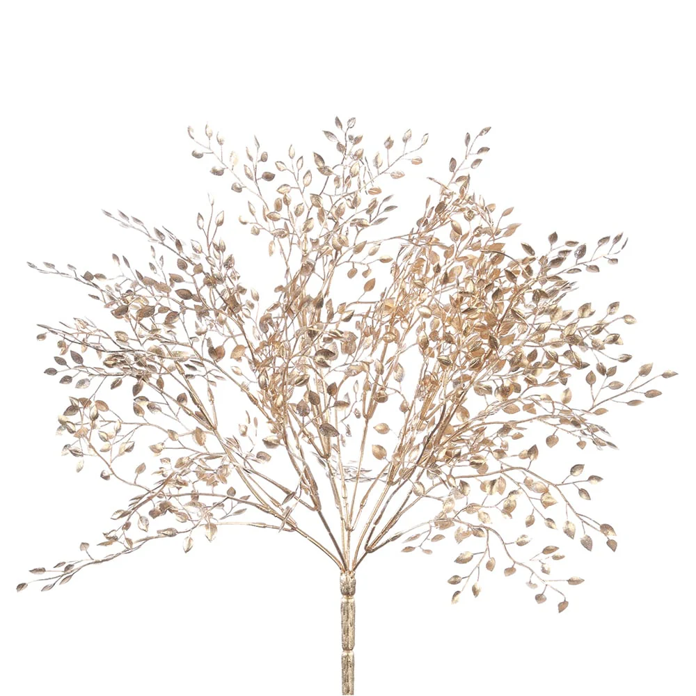 16" Mini Artificial Boxwood Plant -Gold (Pack of 12)