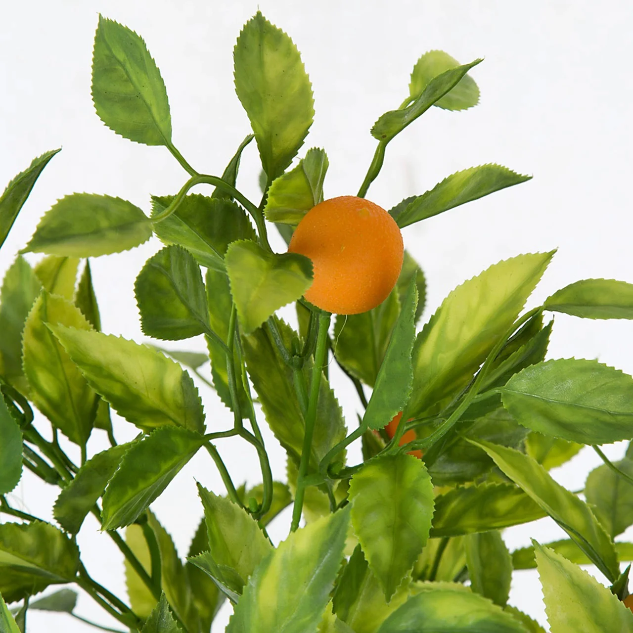 16" Mini Orange Silk Plant -Orange (Pack of 6) - Image 2
