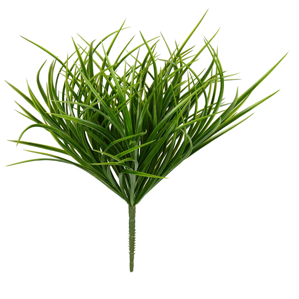 16" Outdoor UV-Resistant Artificial Grass Plant -Green (Pack of 6)