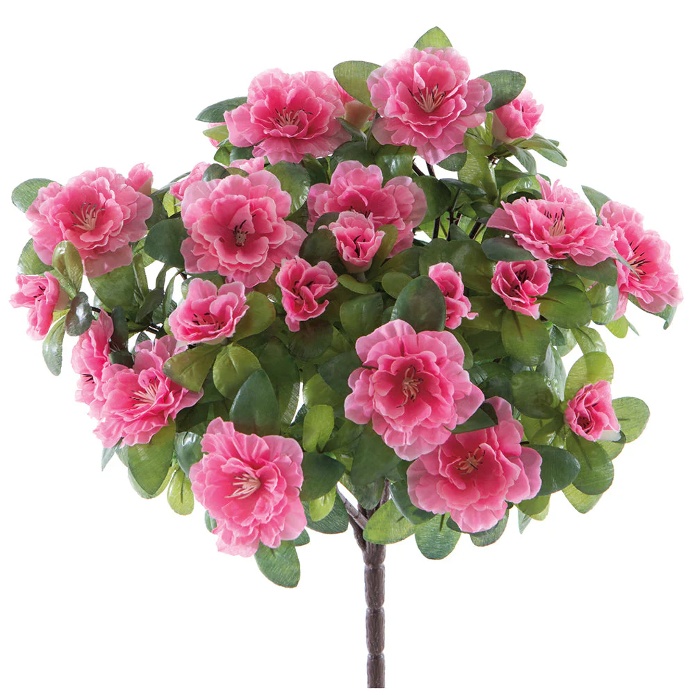 16" Silk Azalea Flower Bush -Pink (Pack of 6)