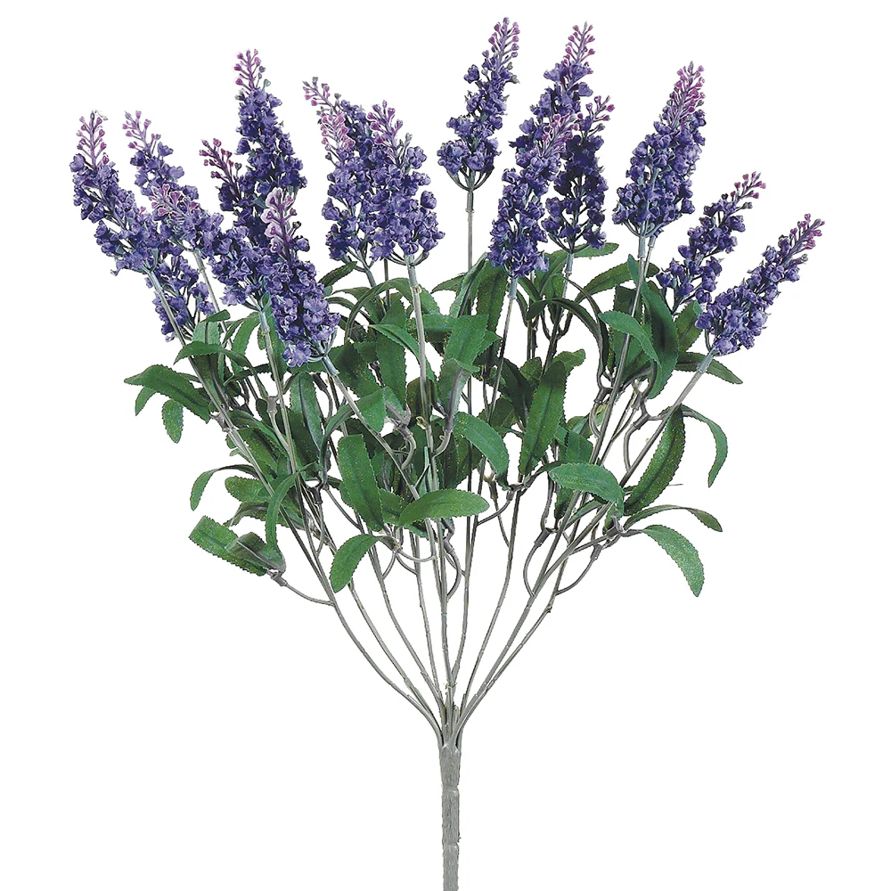 16" Silk Lavender Flower Bush -Lavender (Pack of 12)