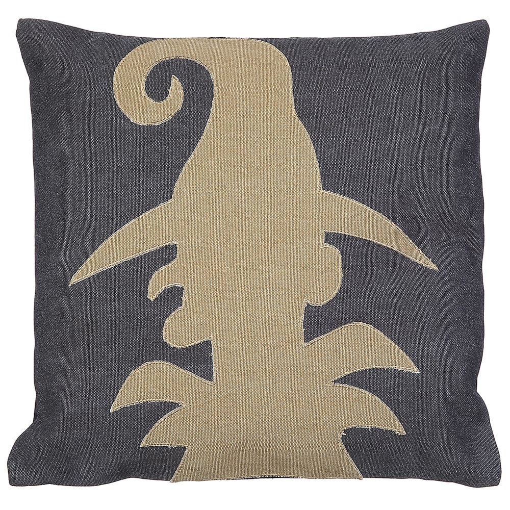 16"x16" Witch Pillow -Black/Beige (Pack of 2)