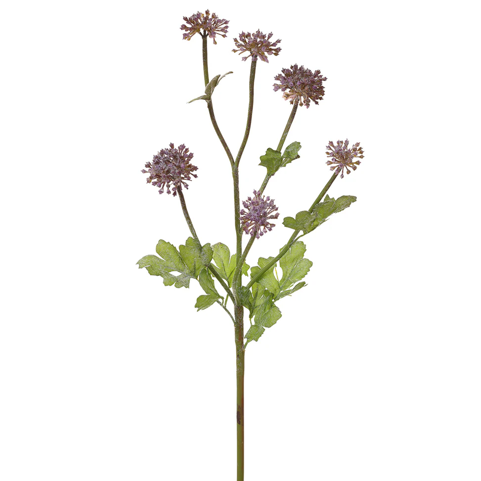 17.5" Artificial Allium Flower Stem -Purple (Pack of 12)