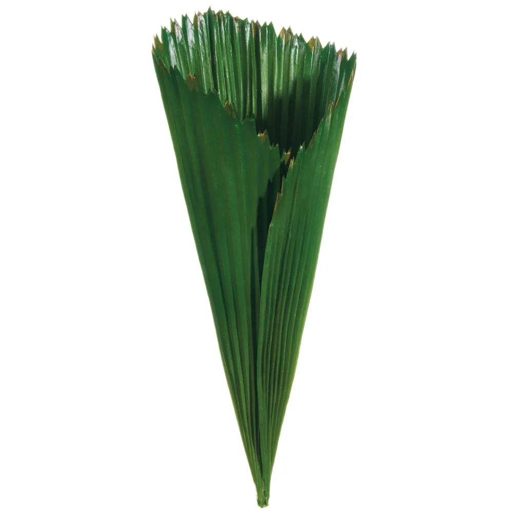 17.5" Artificial Palm Leaf Bouquet Holder -Green (Pack of 6)