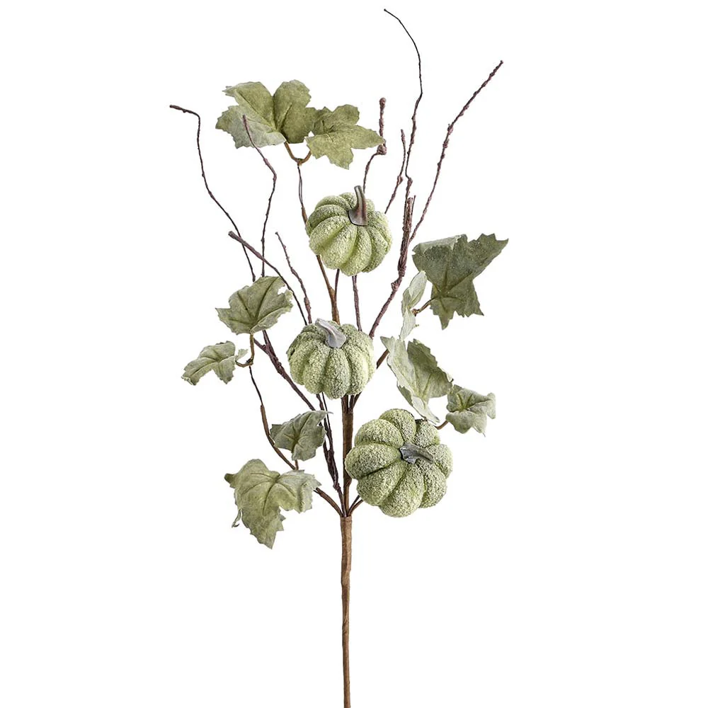 17.5" Artificial Pumpkin Stem -Green (Pack of 12)