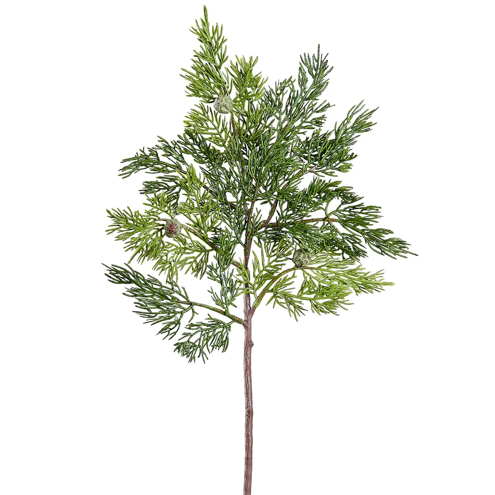 17" Artificial Juniper Stem -Green (Pack of 12)