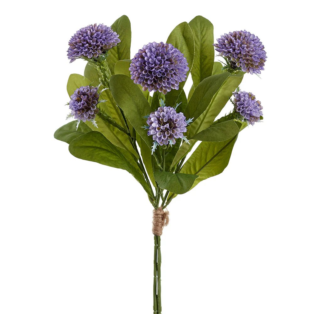 17" Dahlia Silk Flower Stem Bundle -Purple (Pack of 12)