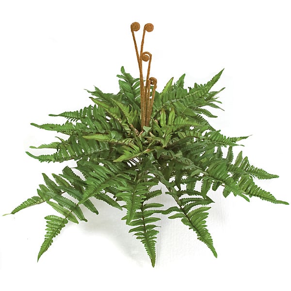 17" IFR Mountain Fern Artificial Plant -40 Leaves -Green (Pack of 12)