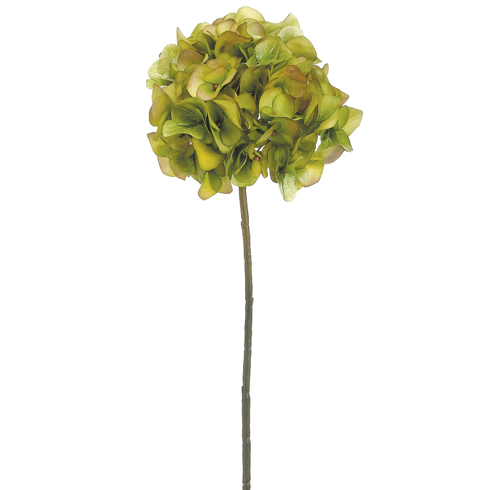 18.5" Silk Hydrangea Flower Spray -Green/Avocado (Pack of 12)