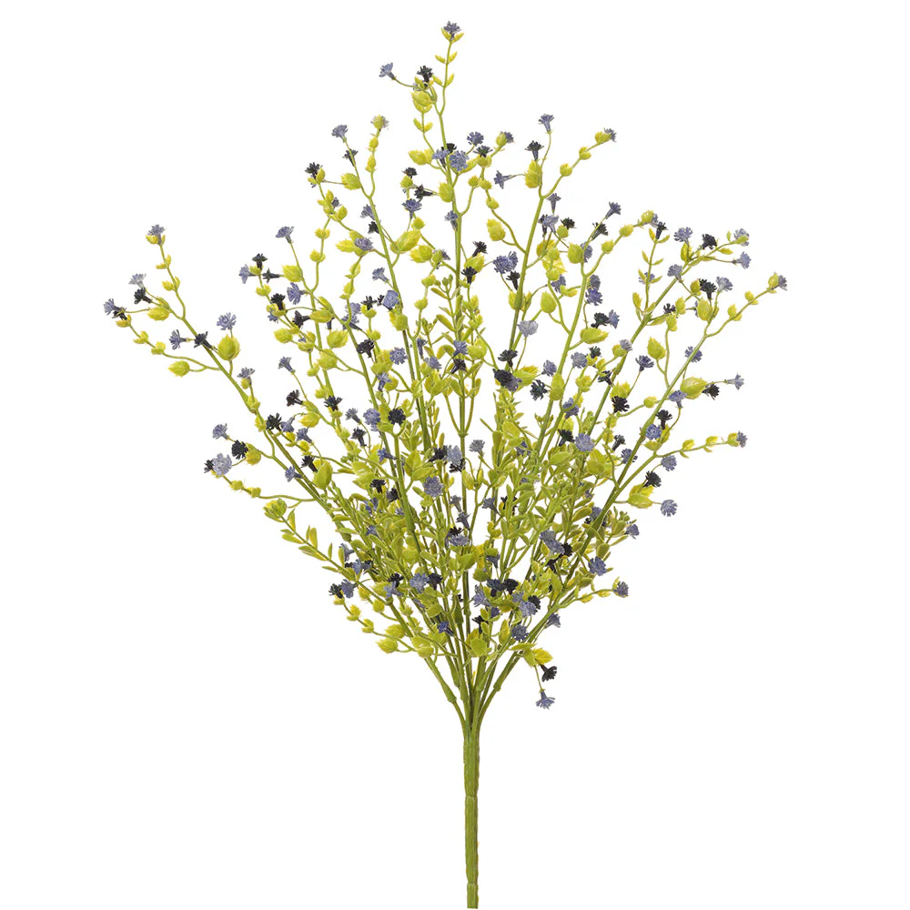 18" Artificial Gypsophila Baby's Breath Flower Bush -Purple (Pack of 12)