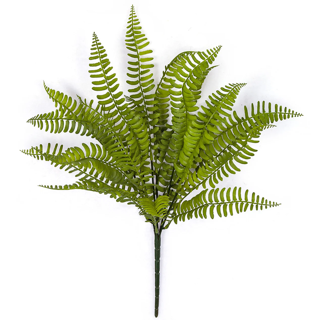18" Artificial Plastic Boston Fern Plant -Green (Pack of 24)