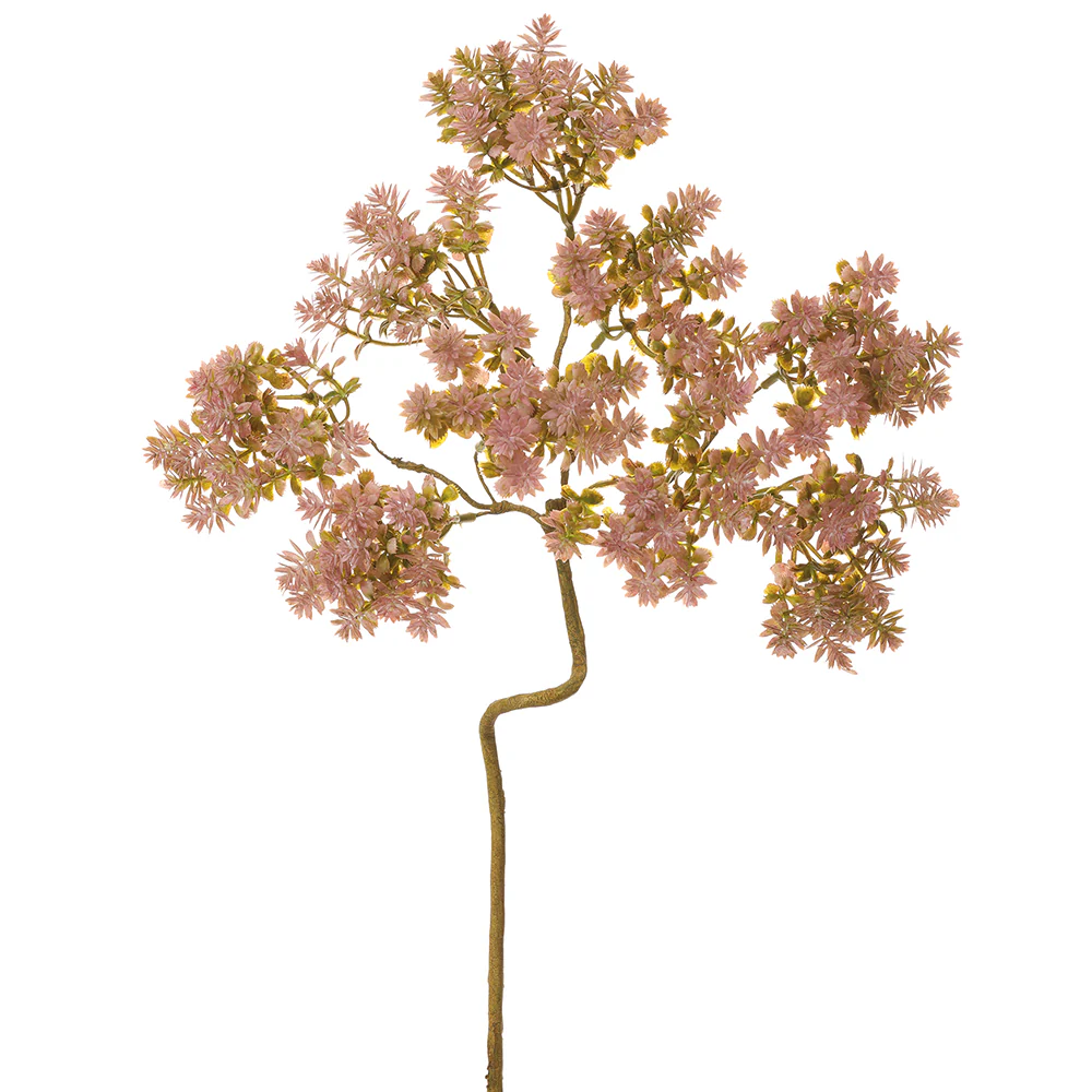 18" Artificial Sedum Flower Spray -Pink (Pack of 12)