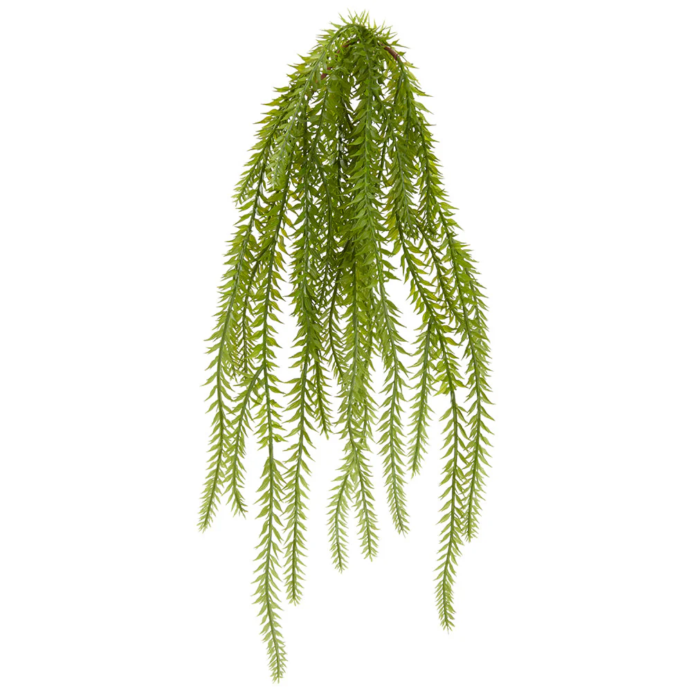 18" Club Moss Artificial Hanging Plant -Green (Pack of 12)