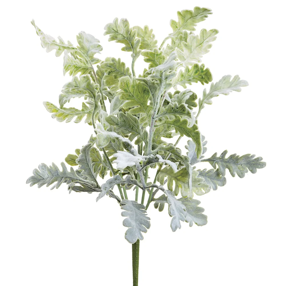 18" Silk Dusty Miller Plant -Green/Gray (Pack of 12)