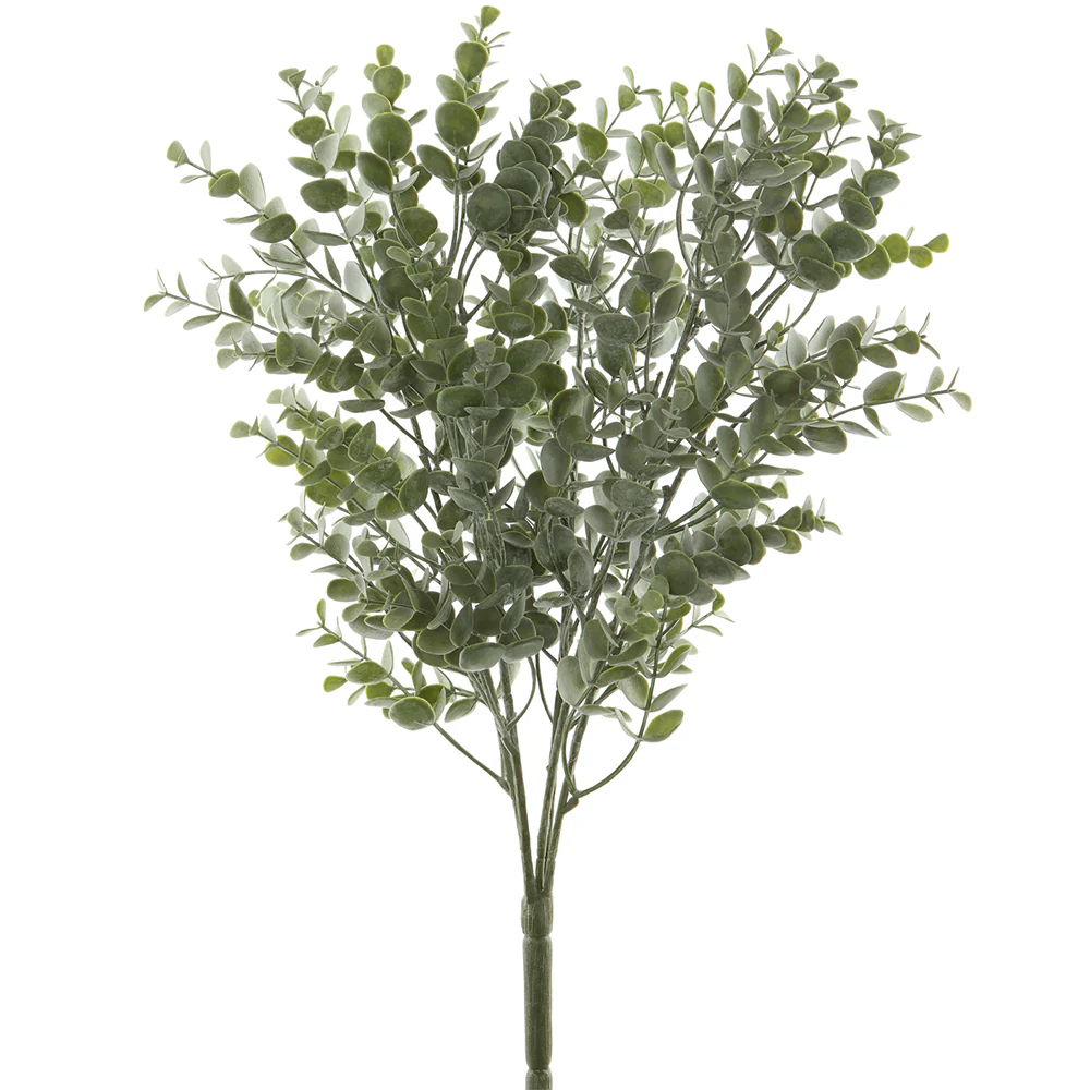 18" Silk Eucalyptus Leaf Plant -Green (Pack of 12)