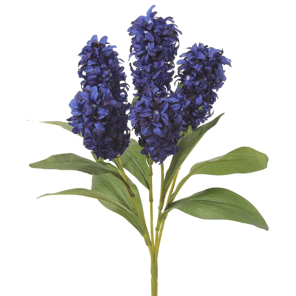 18" Silk Hyacinth Flower Bush -Blue (Pack of 12)