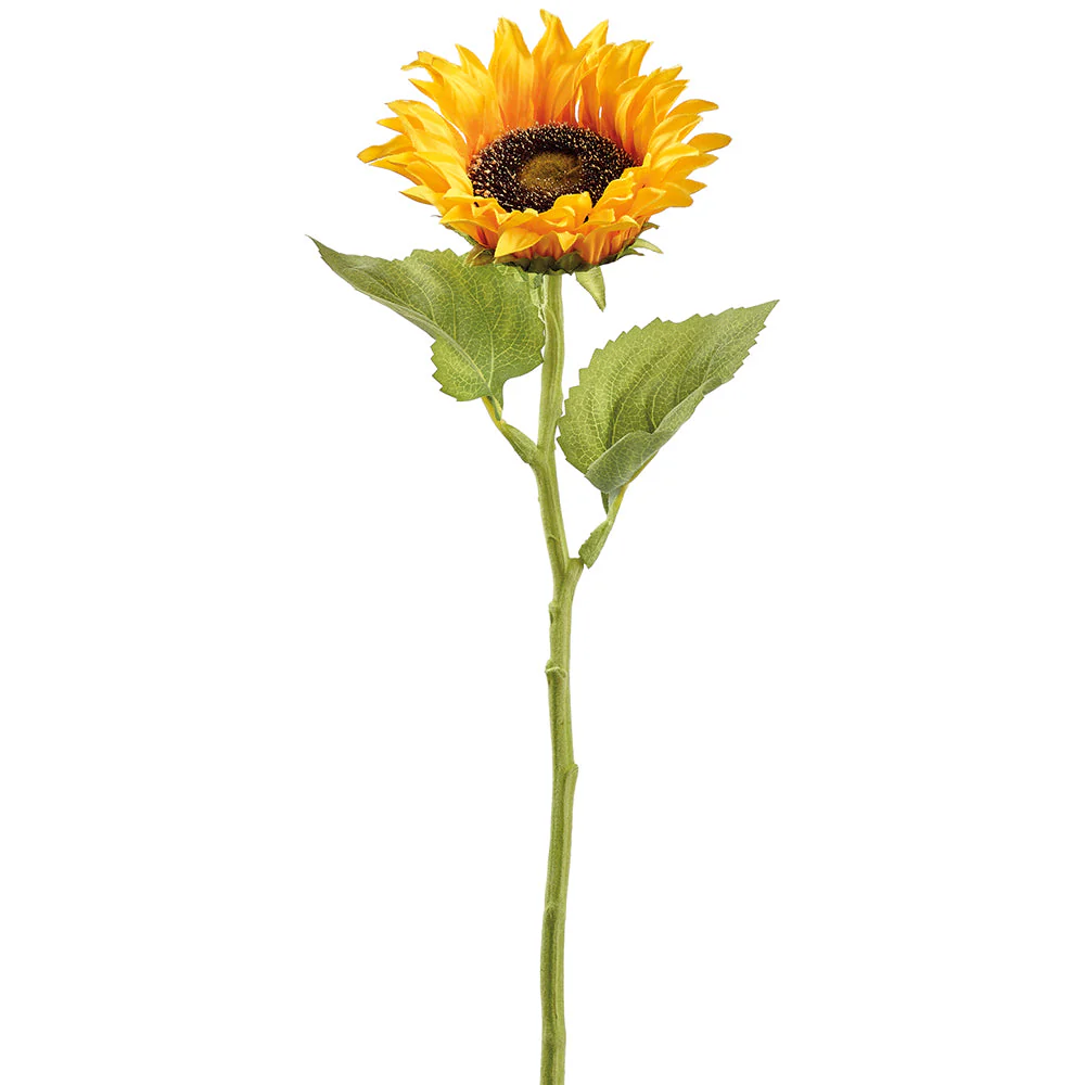 18" Sunflower Silk Flower Stem -Yellow (Pack of 12)
