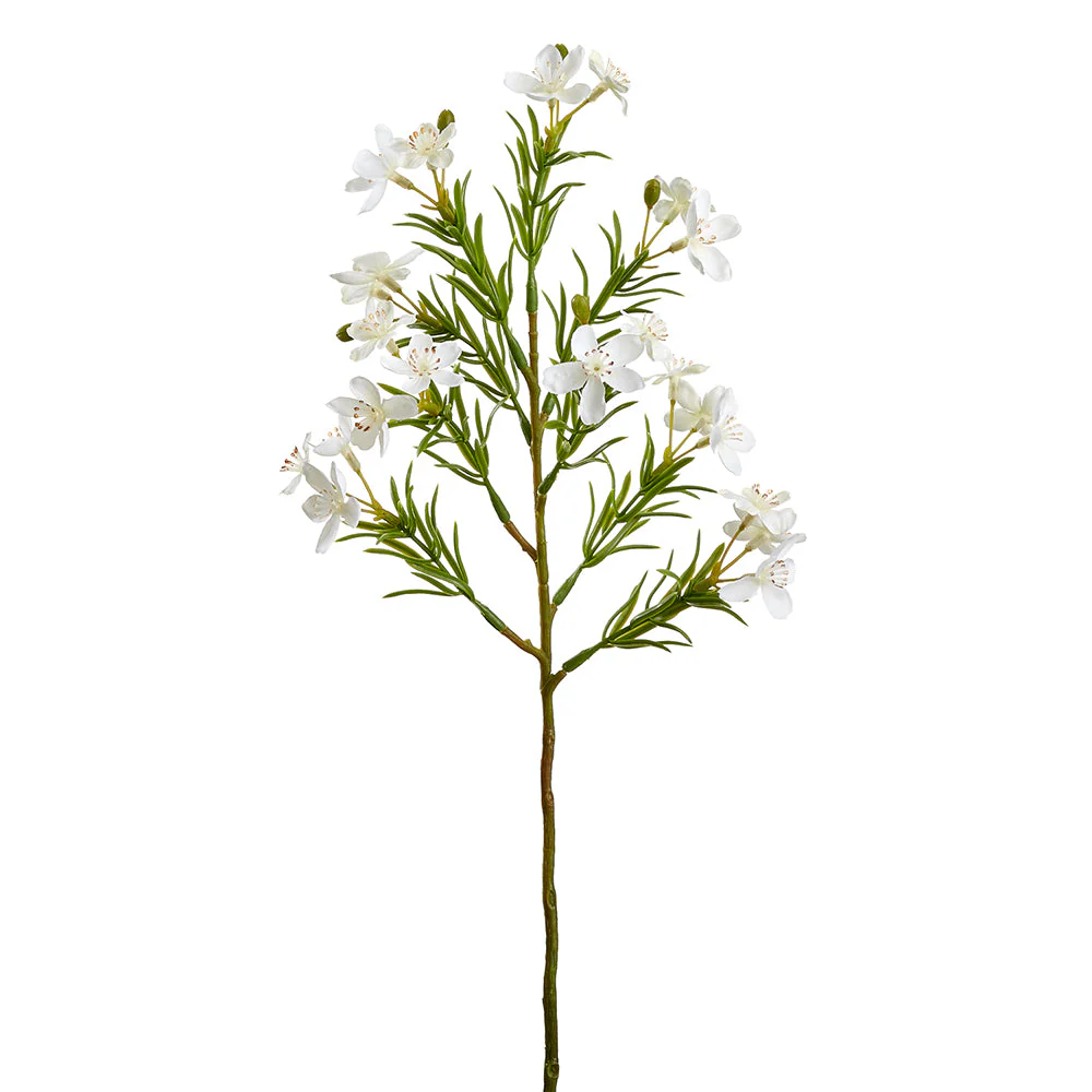 18" Wild Buttercup Silk Flower Stem -White (Pack of 12)