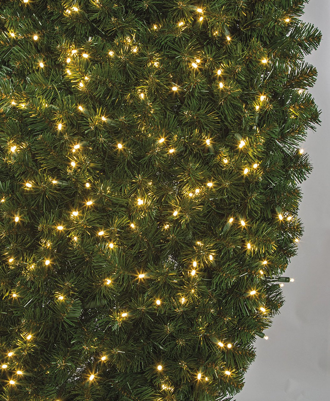 180" Commercial Outdoor Artificial Breckenridge Pine Wreath, LED Pre-Lit -Green - Image 2