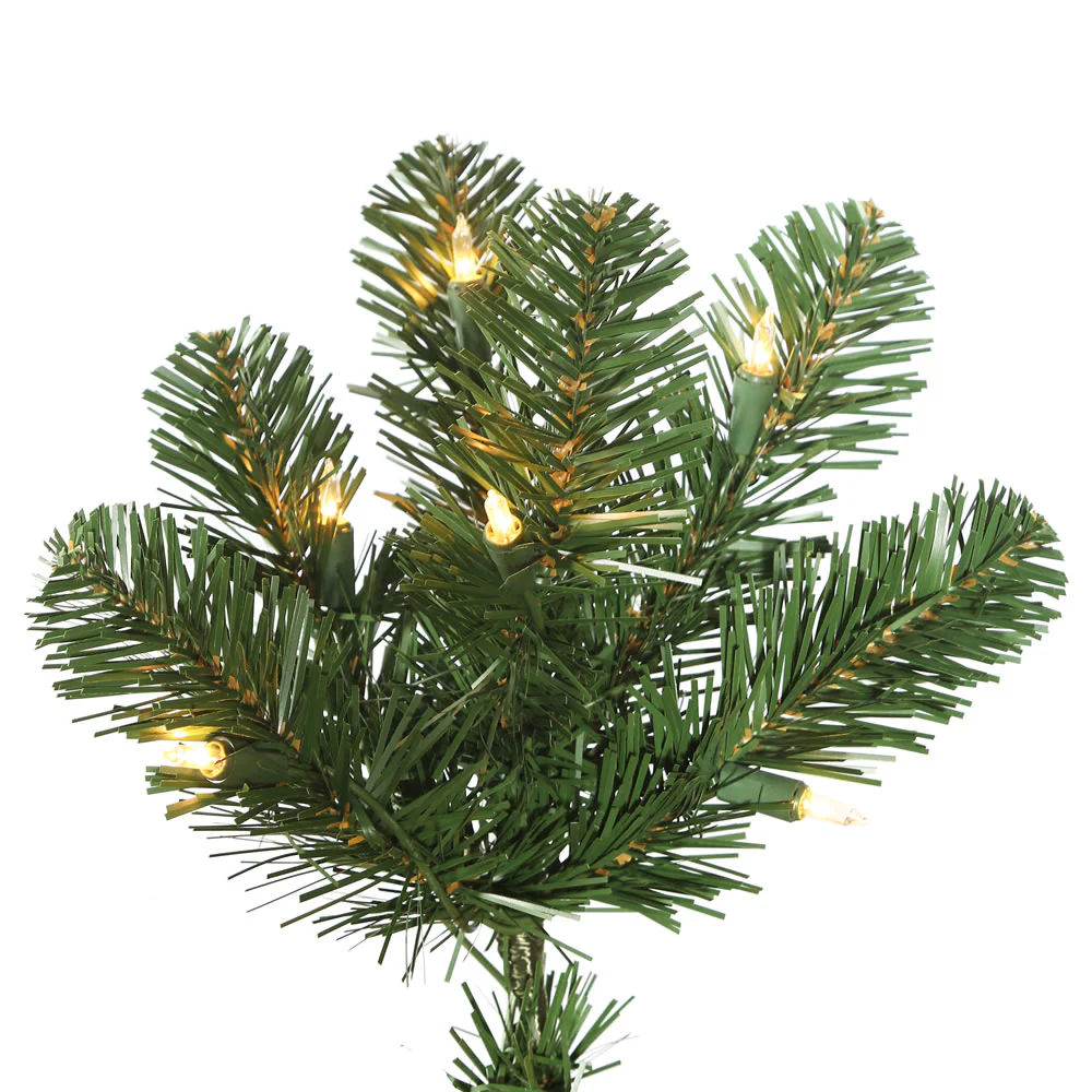 18'Hx82"W Slim Oregon Fir Artificial Christmas Tree, LED Pre-Lit -Green - Image 2