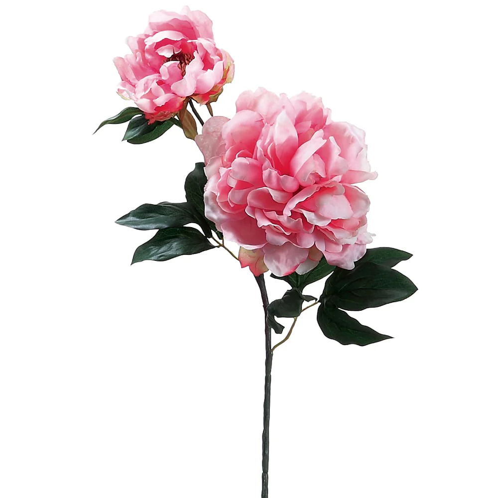 19.5" Silk Peony Flower Spray -Pink (Pack of 12)