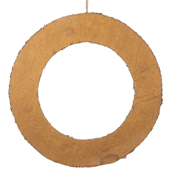 19" Artificial Hanging Pod Wreath -Gold (Pack of 2) - Image 2