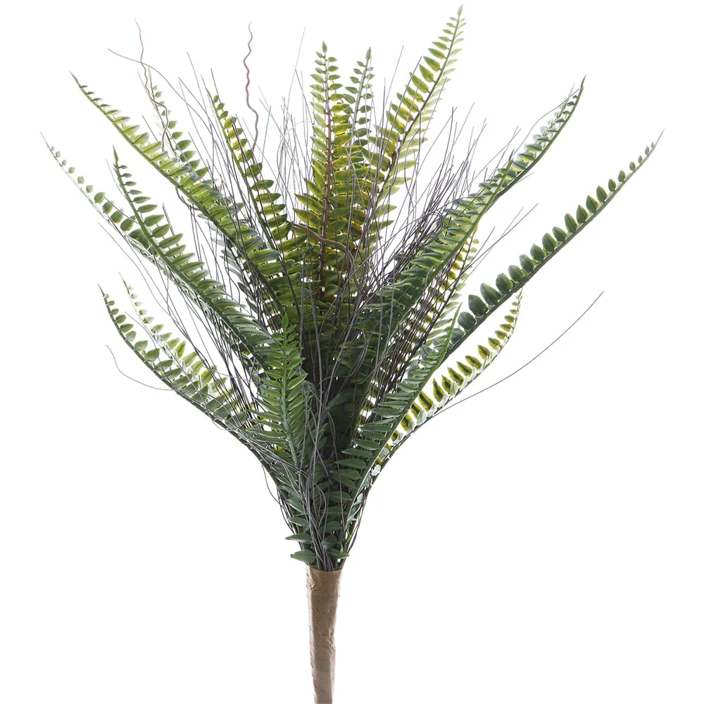 19" Artificial Mixed Fern Plant -Green (Pack of 12)