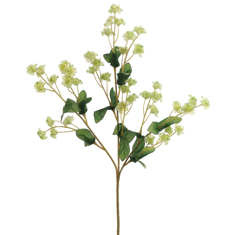 19" Double Baby's Breath Artificial Flower Spray -Cream/Green (Pack of 24)