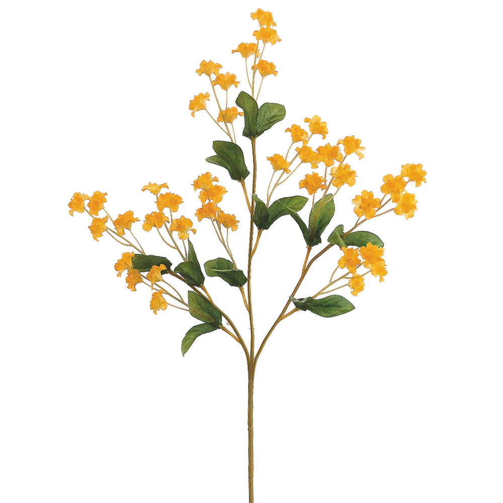 19" Double Baby's Breath Artificial Flower Spray -Gold (Pack of 24)
