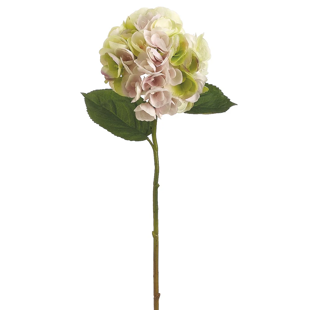19" Faux Hydrangea Flower Spray -Green/Lavender (Pack of 12)