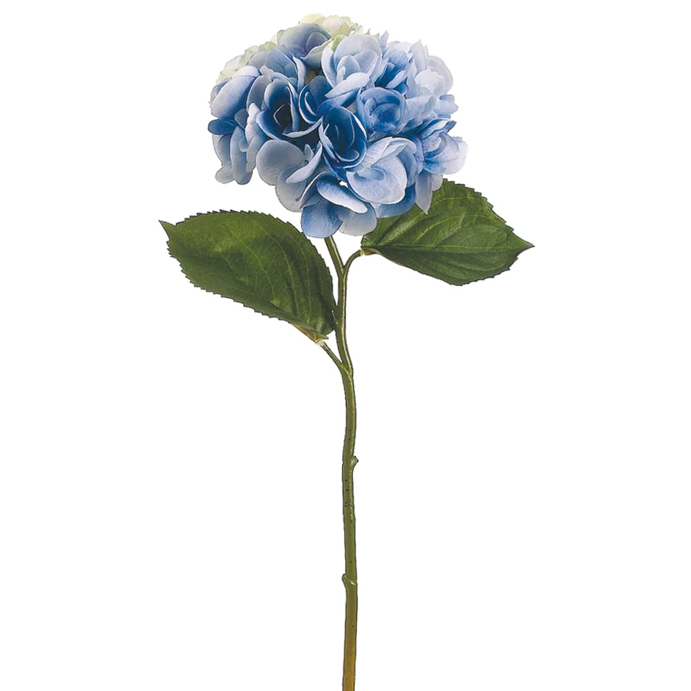 19" Faux Hydrangea Flower Spray -Soft Blue (Pack of 12)