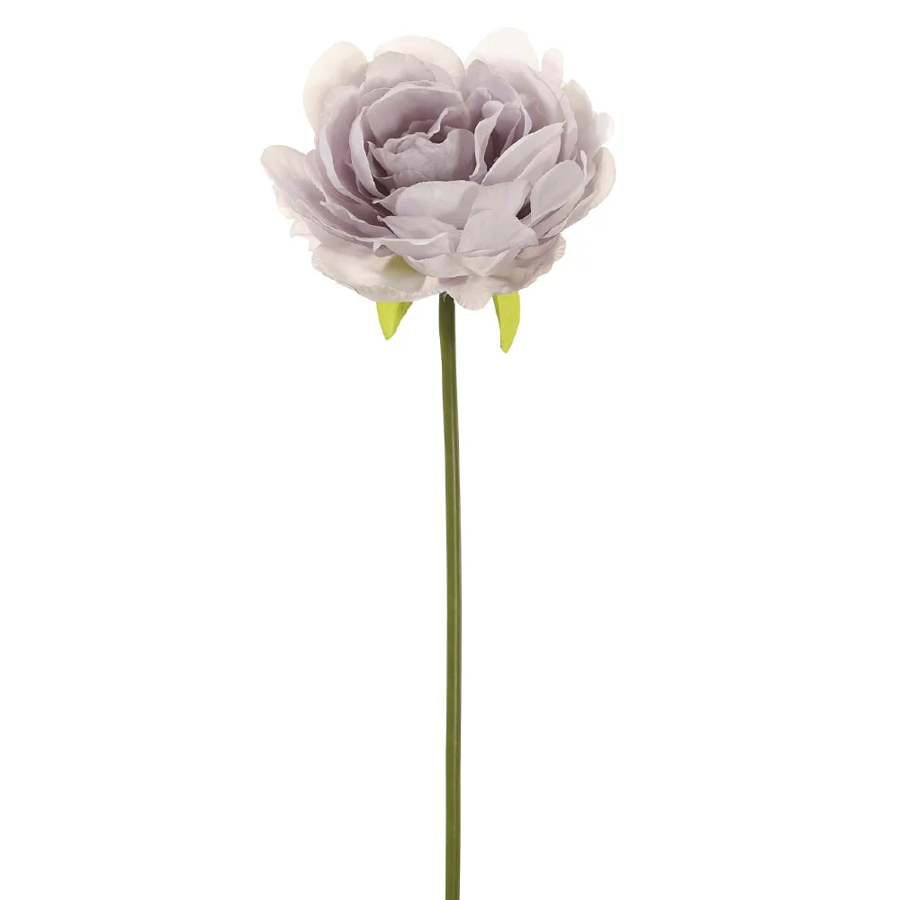 19" Faux Peony Silk Flower Stem -Lavender (Pack of 12)