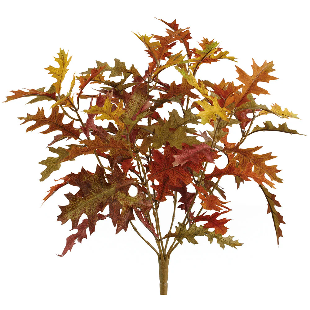 19" Oak Leaf Silk Plant -Fall (Pack of 12)